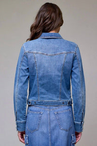 Hidden - Rebel Fitted Stretch Trucker Jacket
