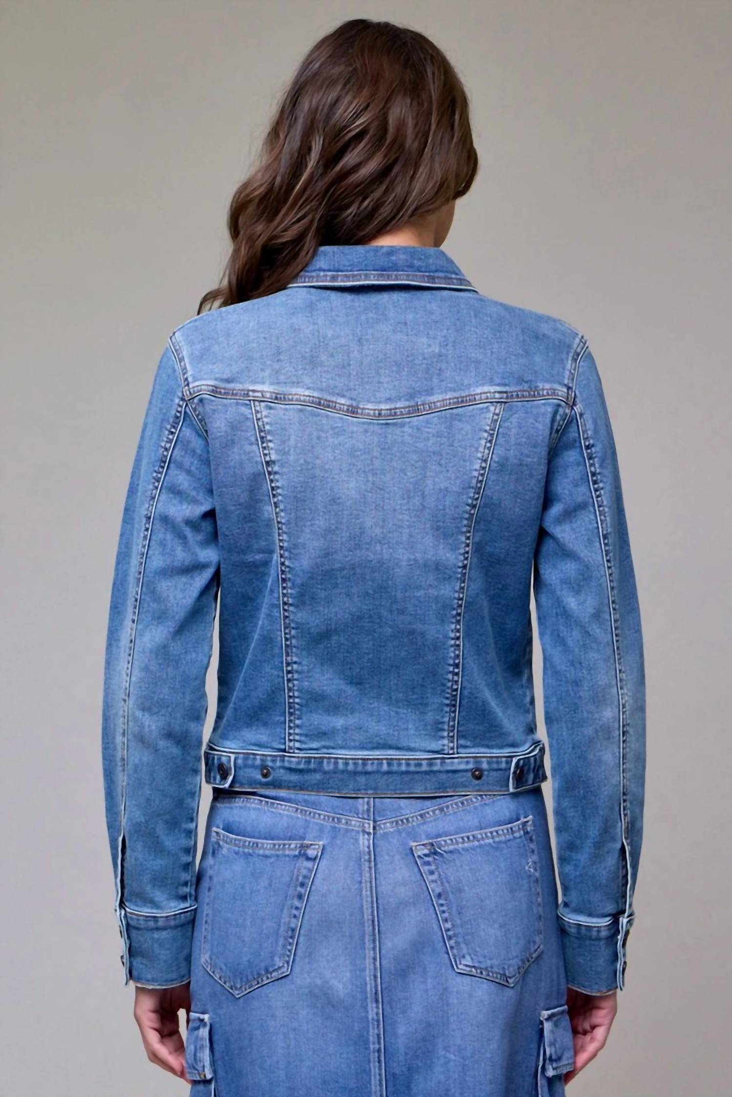 Hidden - Rebel Fitted Stretch Trucker Jacket