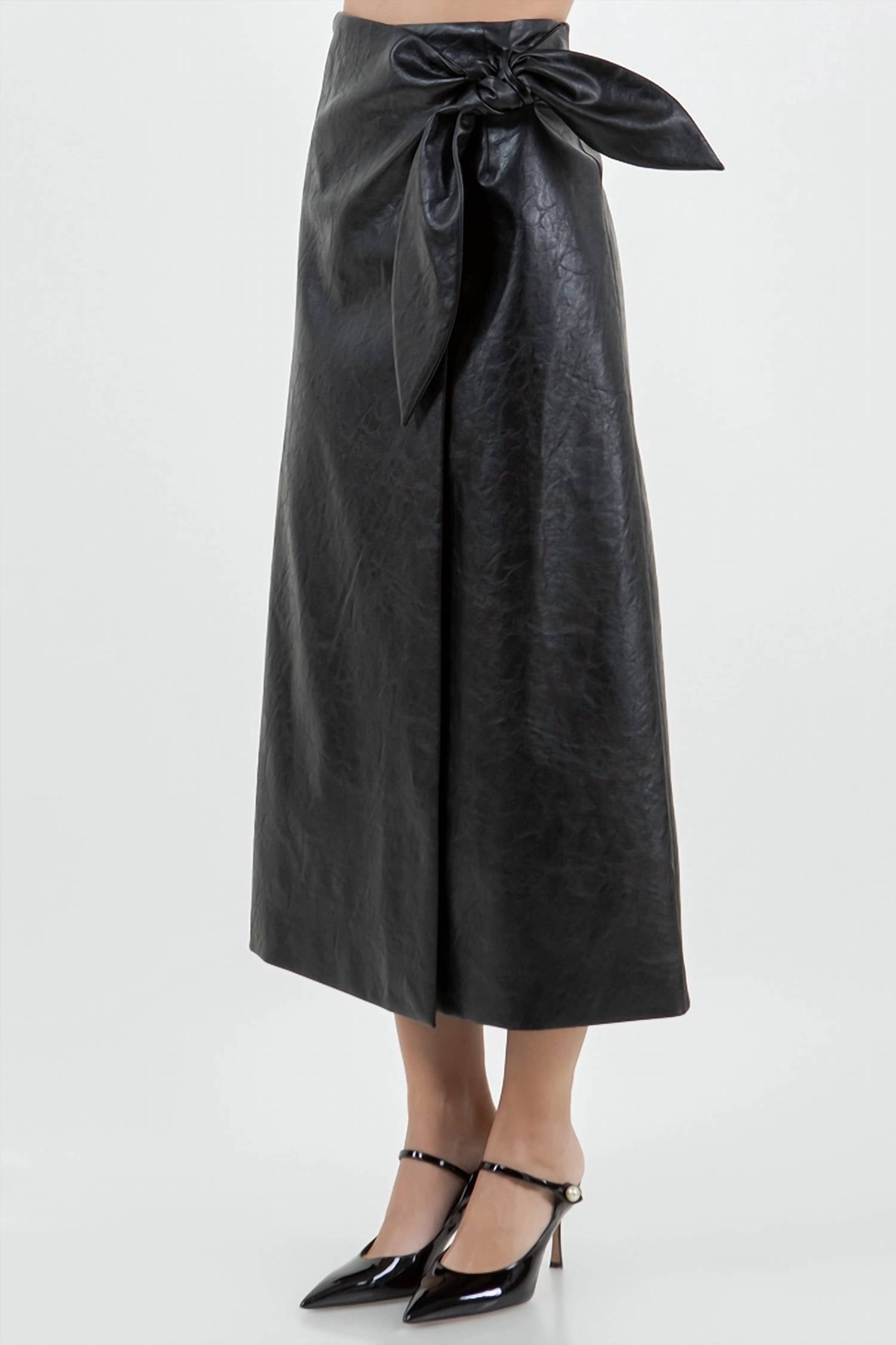 Whiteroom+Cactus - Ankle Length Midi Wrap Skirt