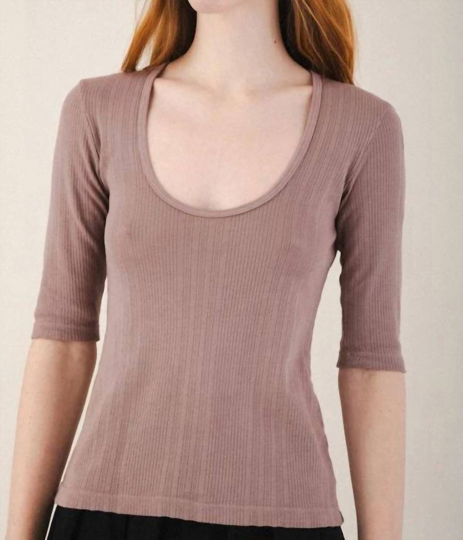 Prairie Underground - Pointelle Scoop Top