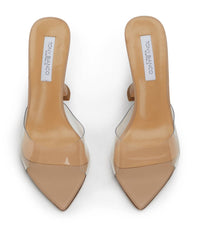 Tony Bianco - Women's Marcel Vinylite Slip On Open Toe Mules Heels