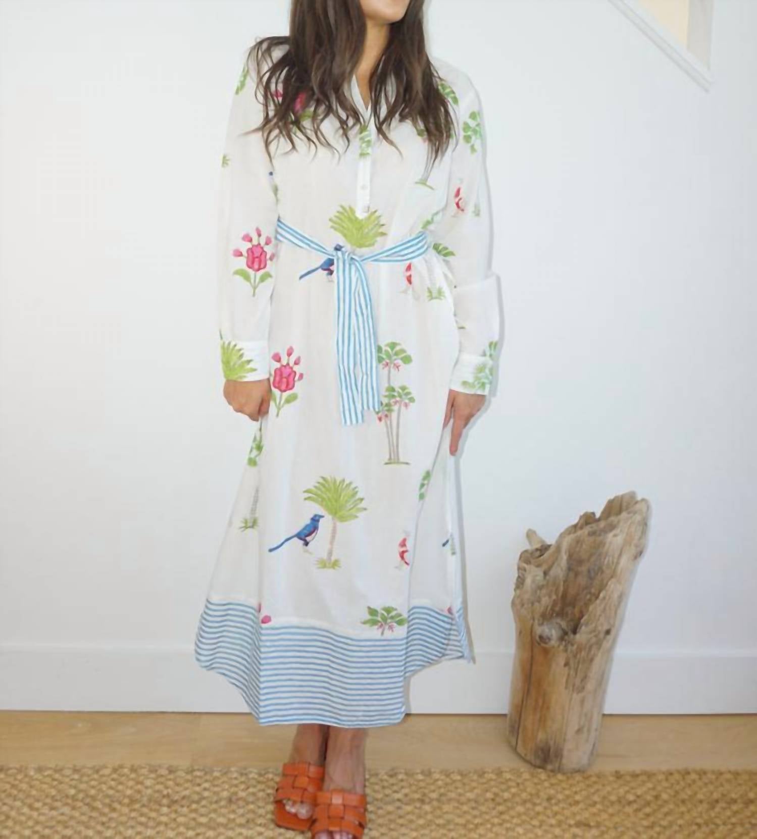 Nibi - Long Sleeve Shirt Dress
