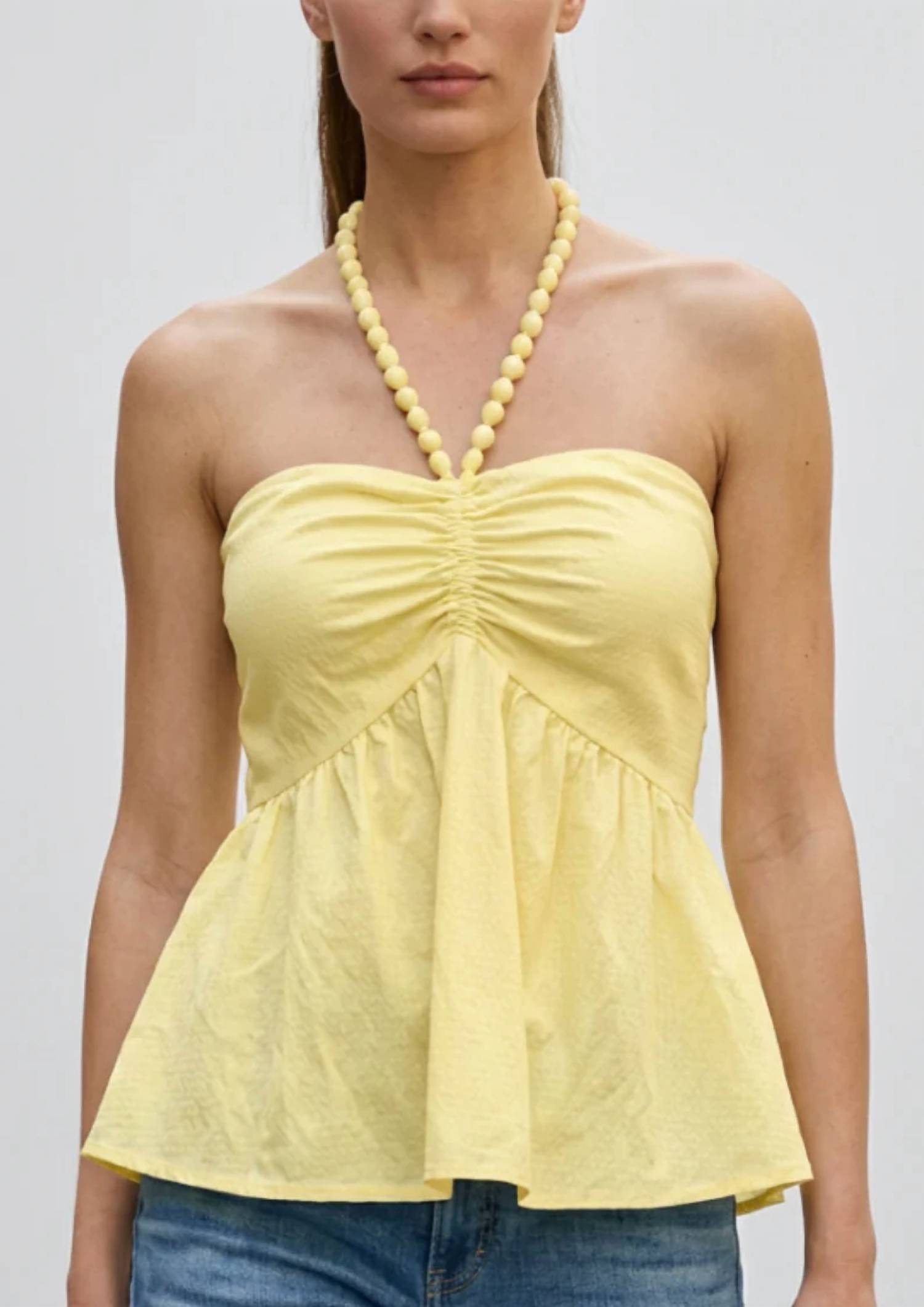 Vava - Pom-Pom Tube Halter Top