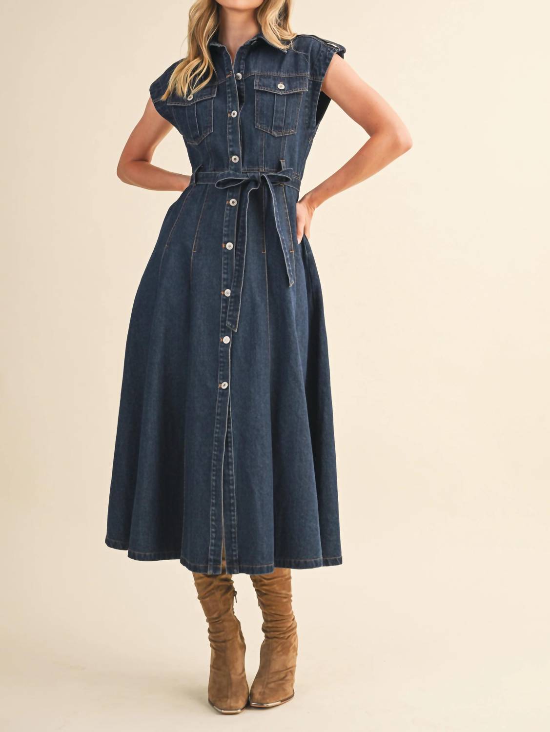 Klesis - DENIM MIDI DRESS