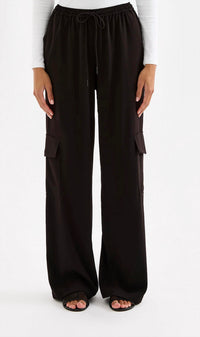 Nude Lucy Quincy Cargo Pants in black - women's pants - alternate view