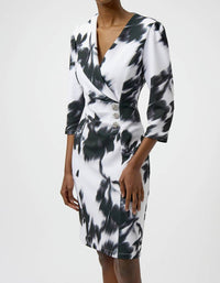 Joseph Ribkoff - Floral 3/4 Sleeves Sheath Dress