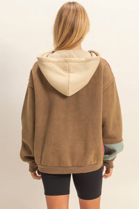 Hyfve - Mineral Washed Colorblock Jacket