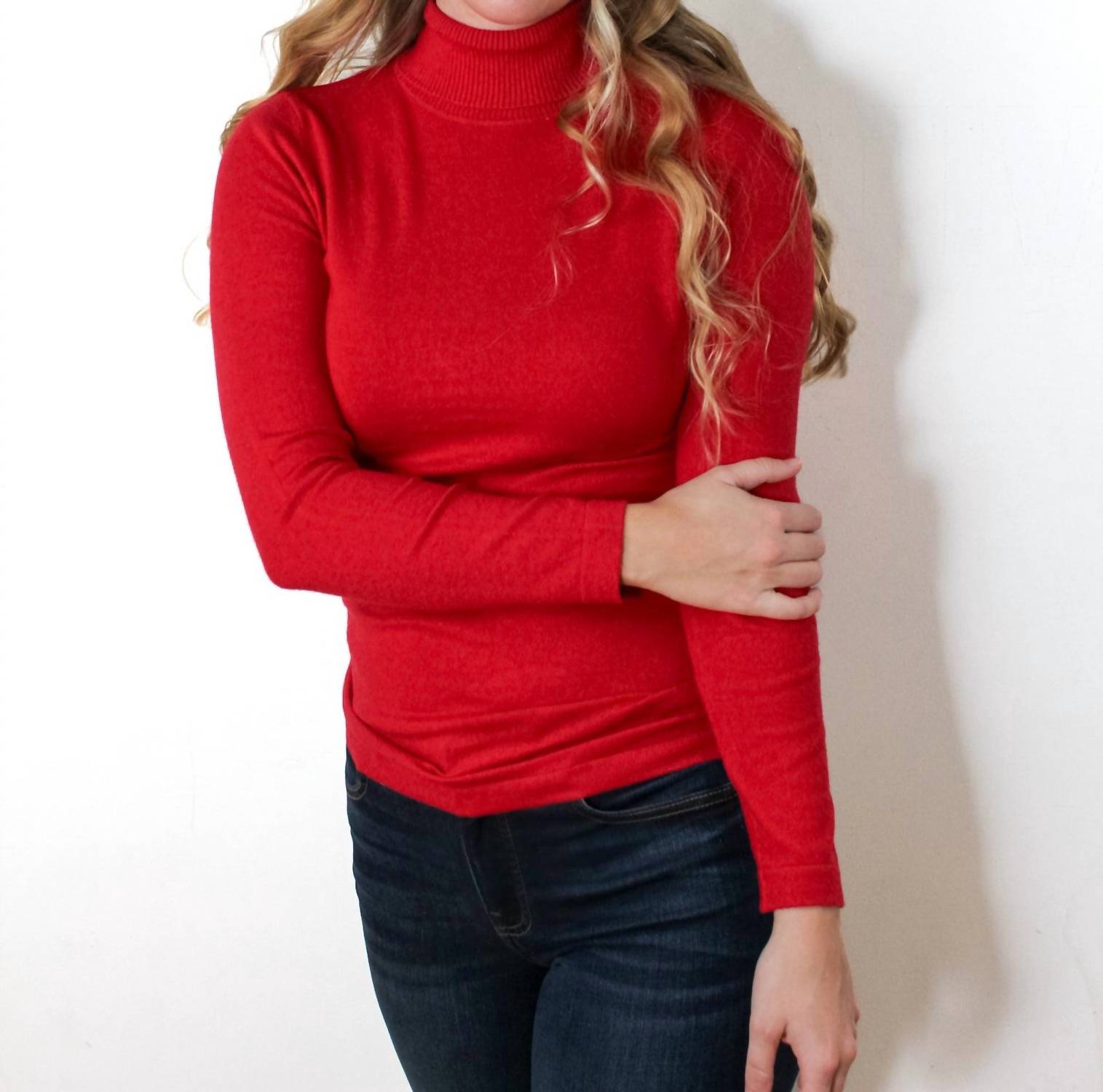 Ronnie Salloway & Company - Solid Color Turtleneck Sweater