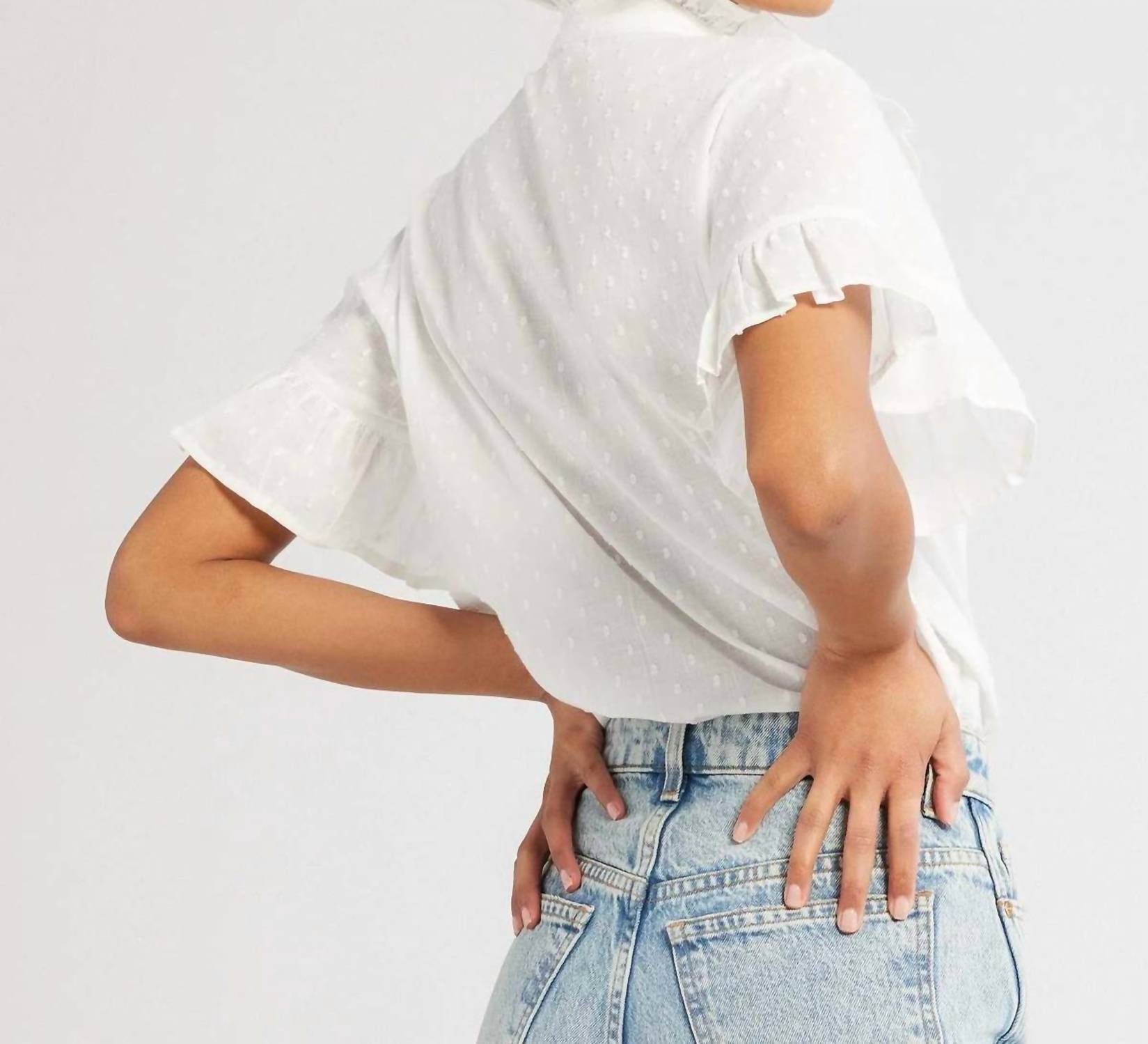 Mille - Vanessa Swiss Dot Top