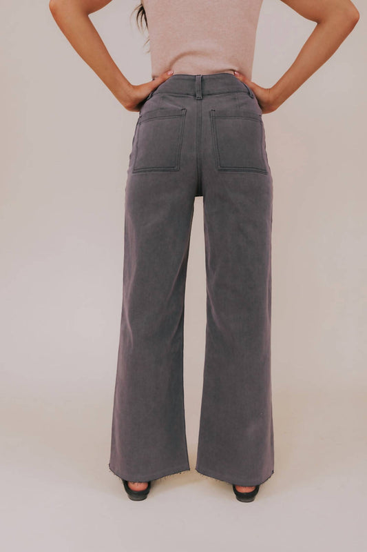 Miou Muse - High Rise Lace Up Stretchy Pants