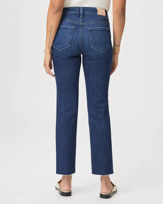 Paige - Cindy With Raw Hem Straight Leg Jean