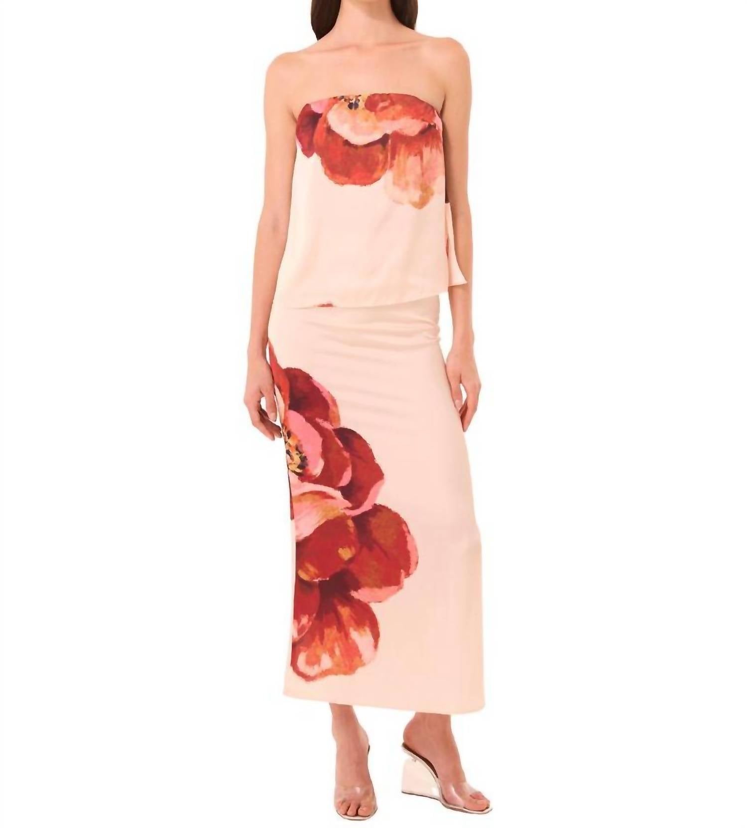 Misa Los Angeles Lyka Top in peony love - women's blouse