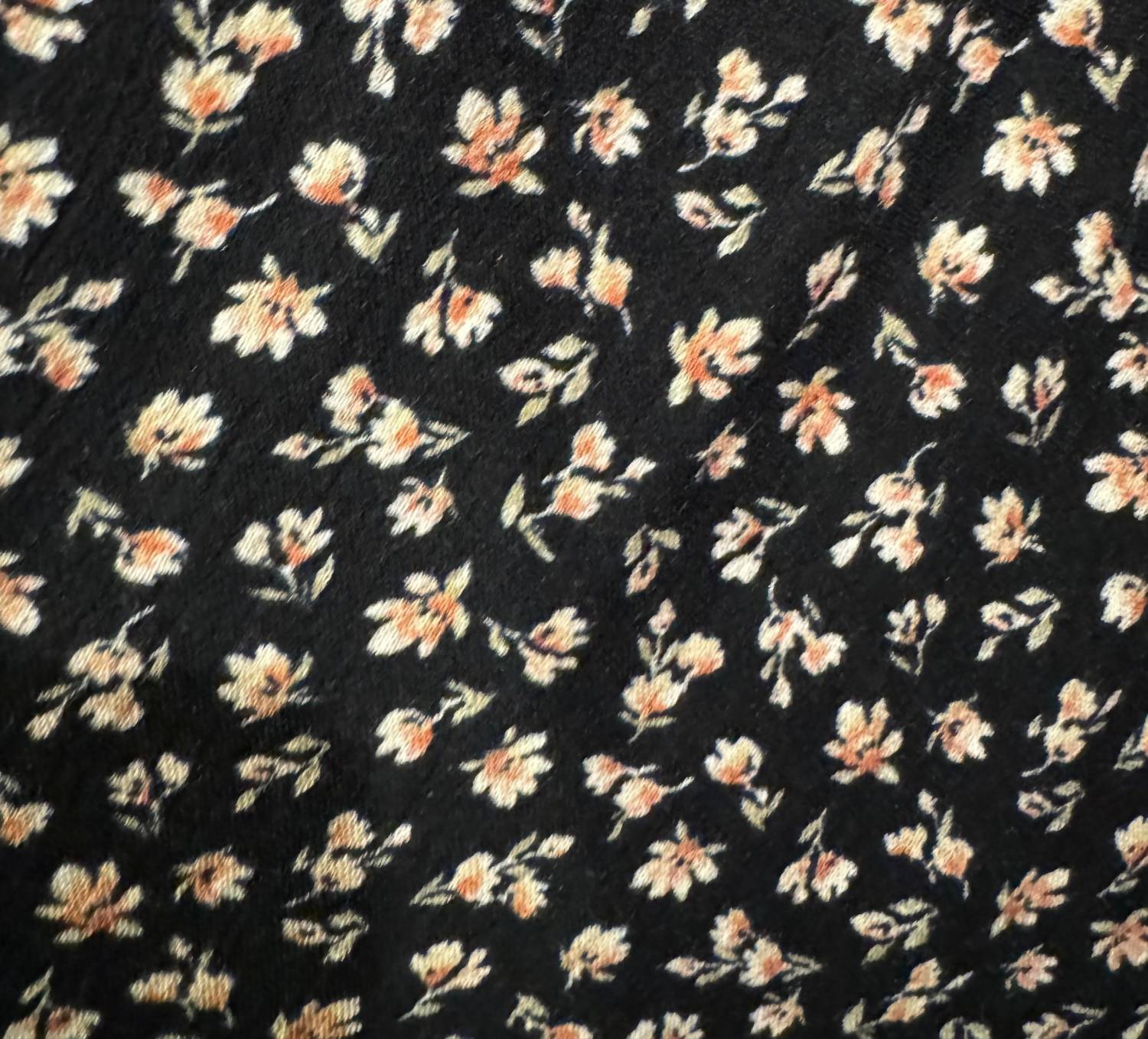 CHRIS & CAROL Ditsy Floral Print Mini Dress With Ruffle Sleeve in black - women's dress - view 4