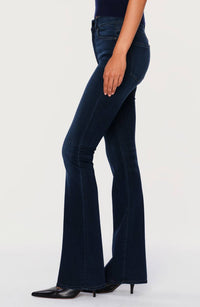 DL1961 - Women's Bridget Boot Cut High Rise Instasculpt Crop Released Jeans in dark indigo - women's jeans - alternate view