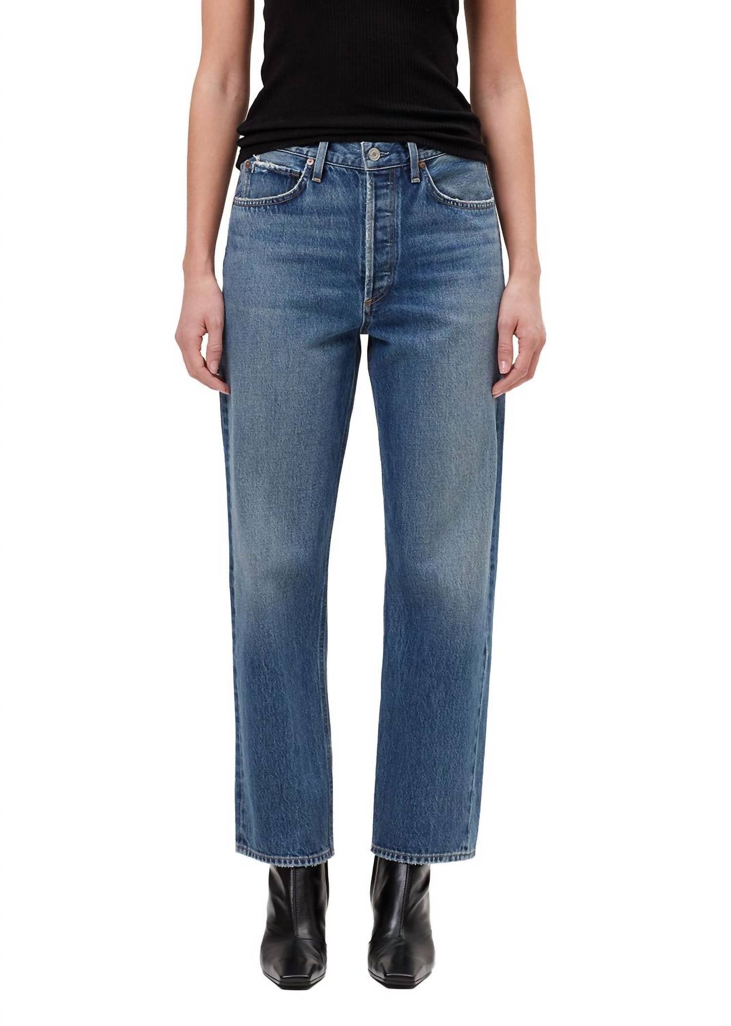 Agolde - Women's 90's Crop Straight Leg Jean