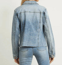 Joseph Ribkoff - Pearl Detail Jean Jacket