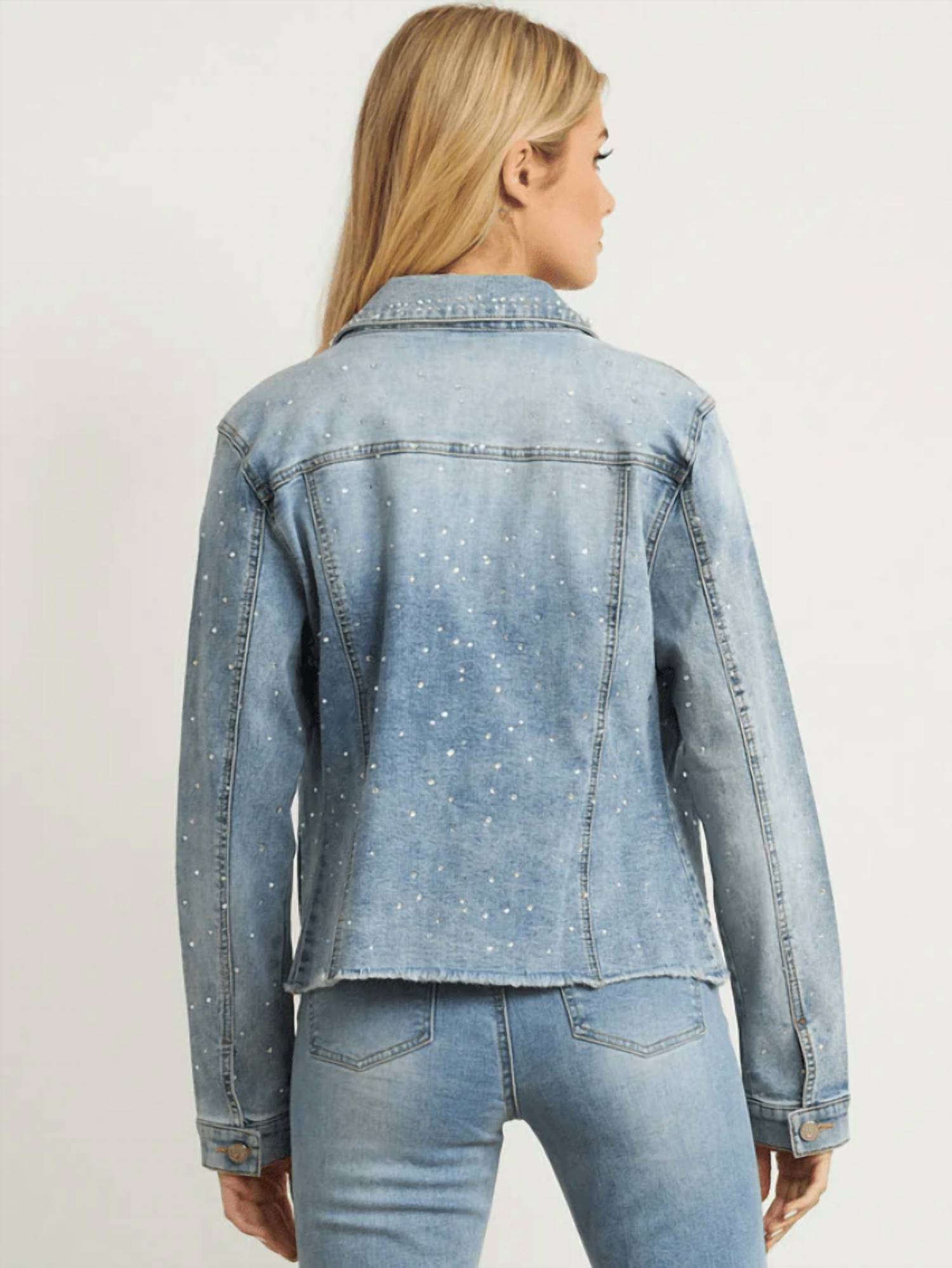 Joseph Ribkoff - Pearl Detail Jean Jacket