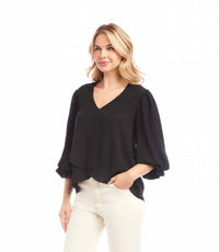 Karen Kane - Liora Layered Sleeve Asymmetric Top