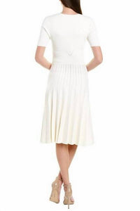 Jason Wu - SHINY VISCOSE V-NECK KNIT DRESS