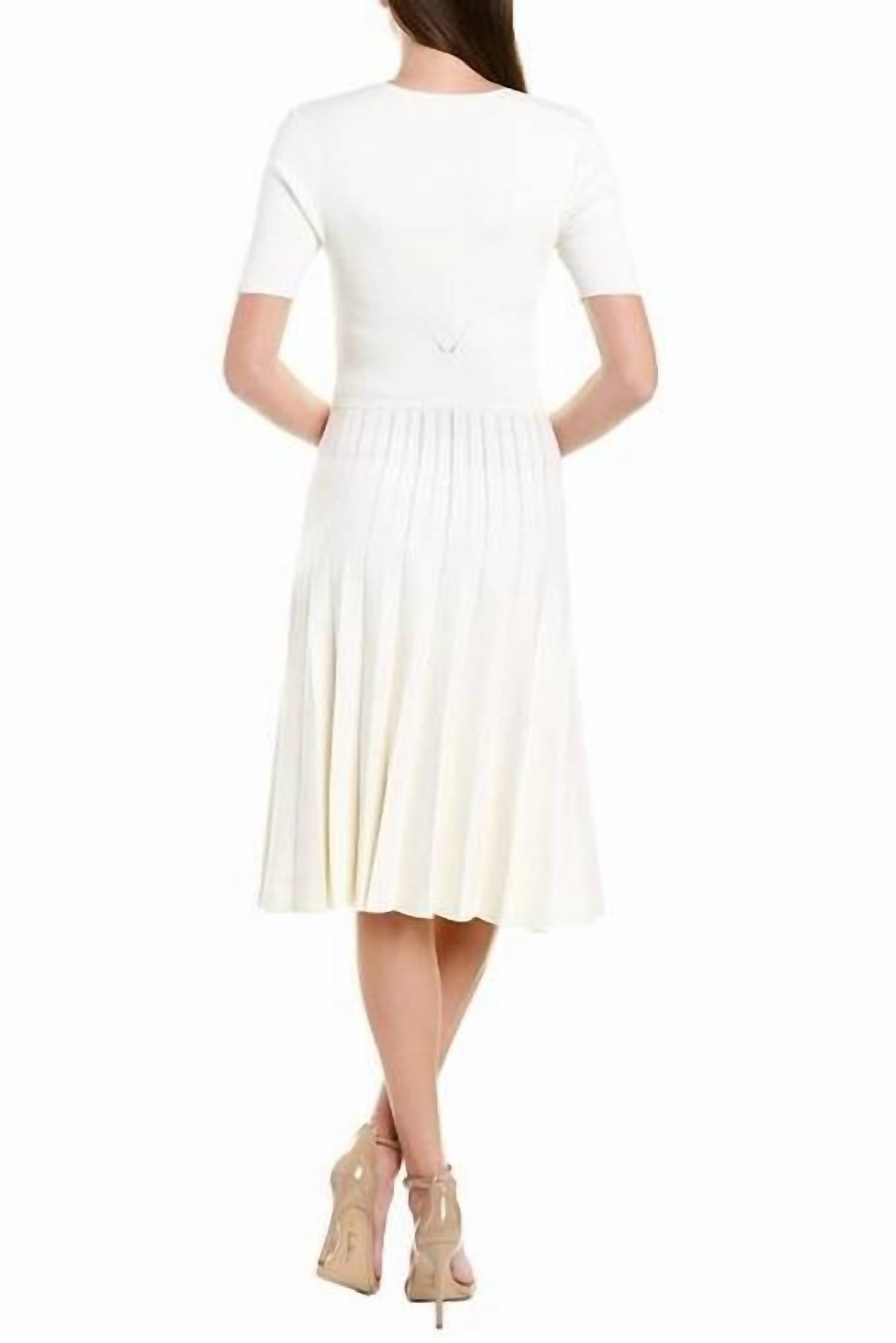 Jason Wu - SHINY VISCOSE V-NECK KNIT DRESS