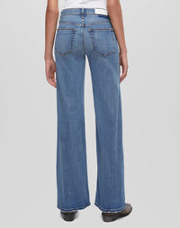 Re/Done - Mid Rise Wide Leg Jeans