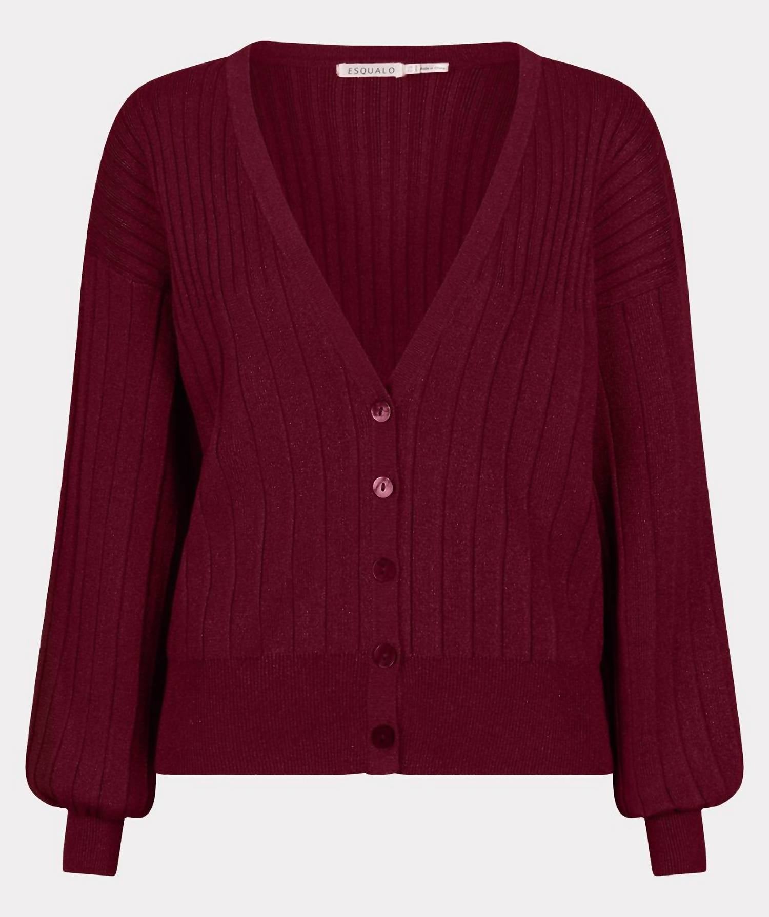 Esqualo - Women's Rib Lurex Cardigan