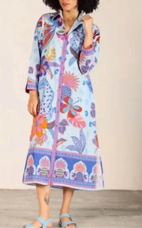 Maude Vivante - Eliza Azure Safari Dress