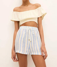 Marie Oliver Ana Beach Short in agua - women's shorts - detail view