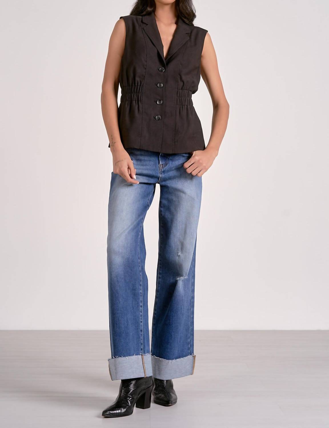 Elan - Ava Side Ruched Vest