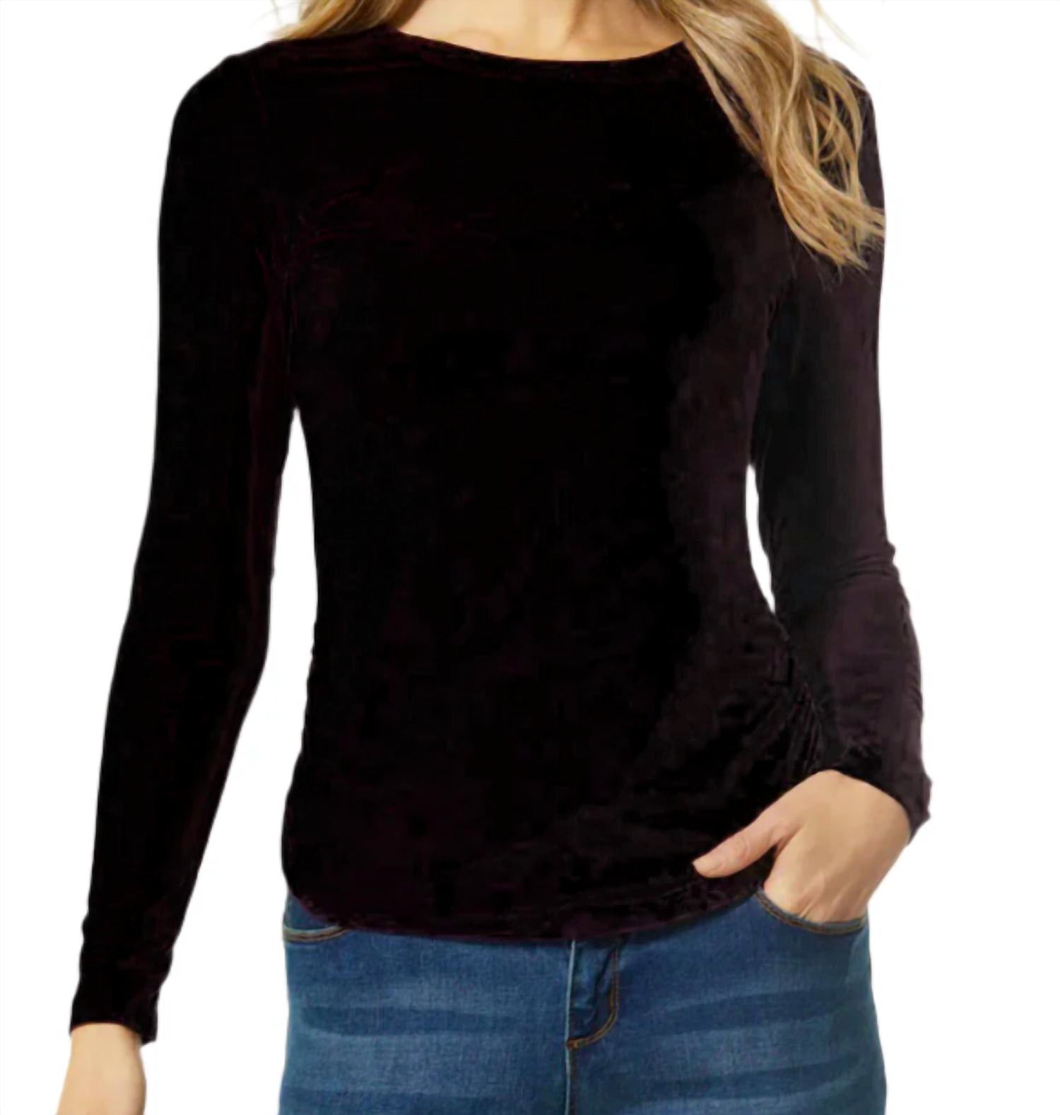 Coco + Carmen - Ashley Side Cinched Crew Neck Top