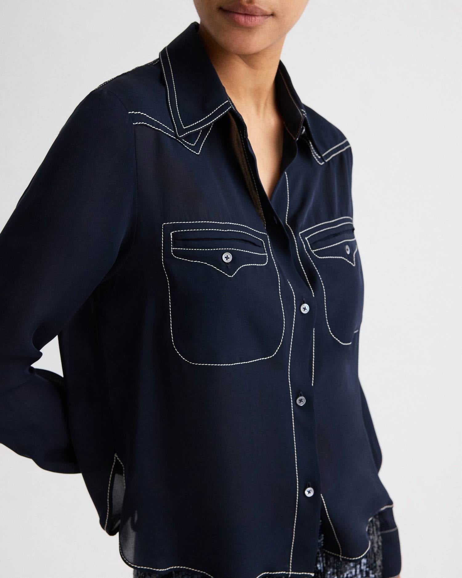 Twp - Carter Topstitch Shirt