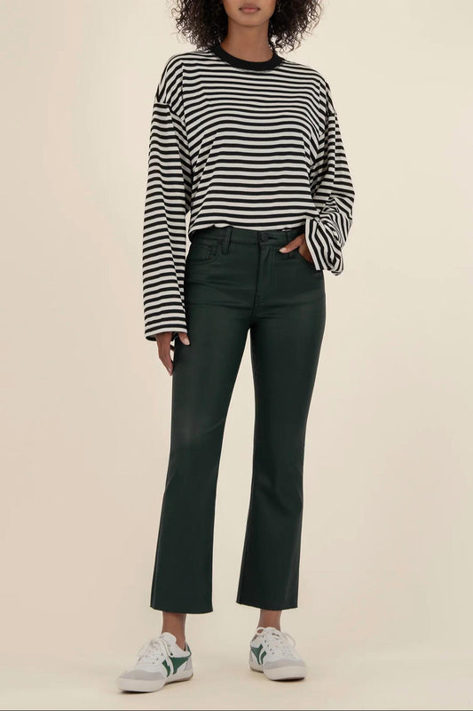 Kut From The Kloth - Kelsey Coated High Rise Ankle Flare Pants