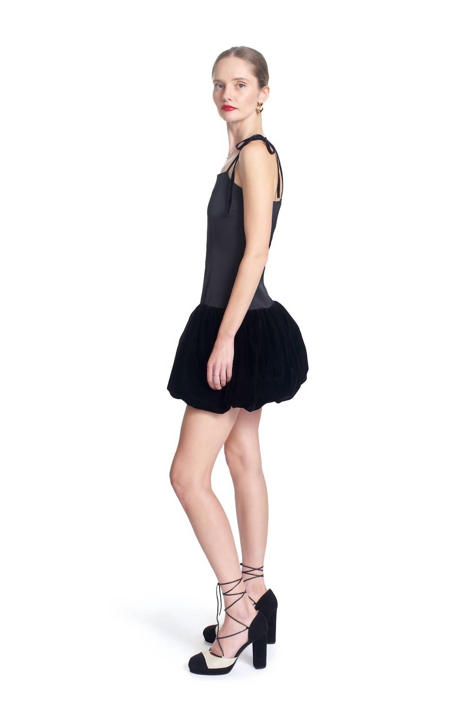 corey lynn calter long sleeve printed mini shirt dress Corey Lynn Calter Lita Dress Black m