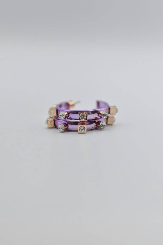 Smith & Co - Women's Metallic Metal Hoop Earring