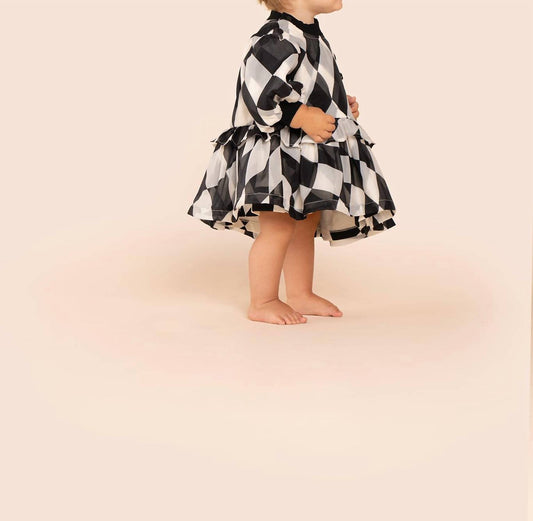 Omamimini - Terry and Organza Dress