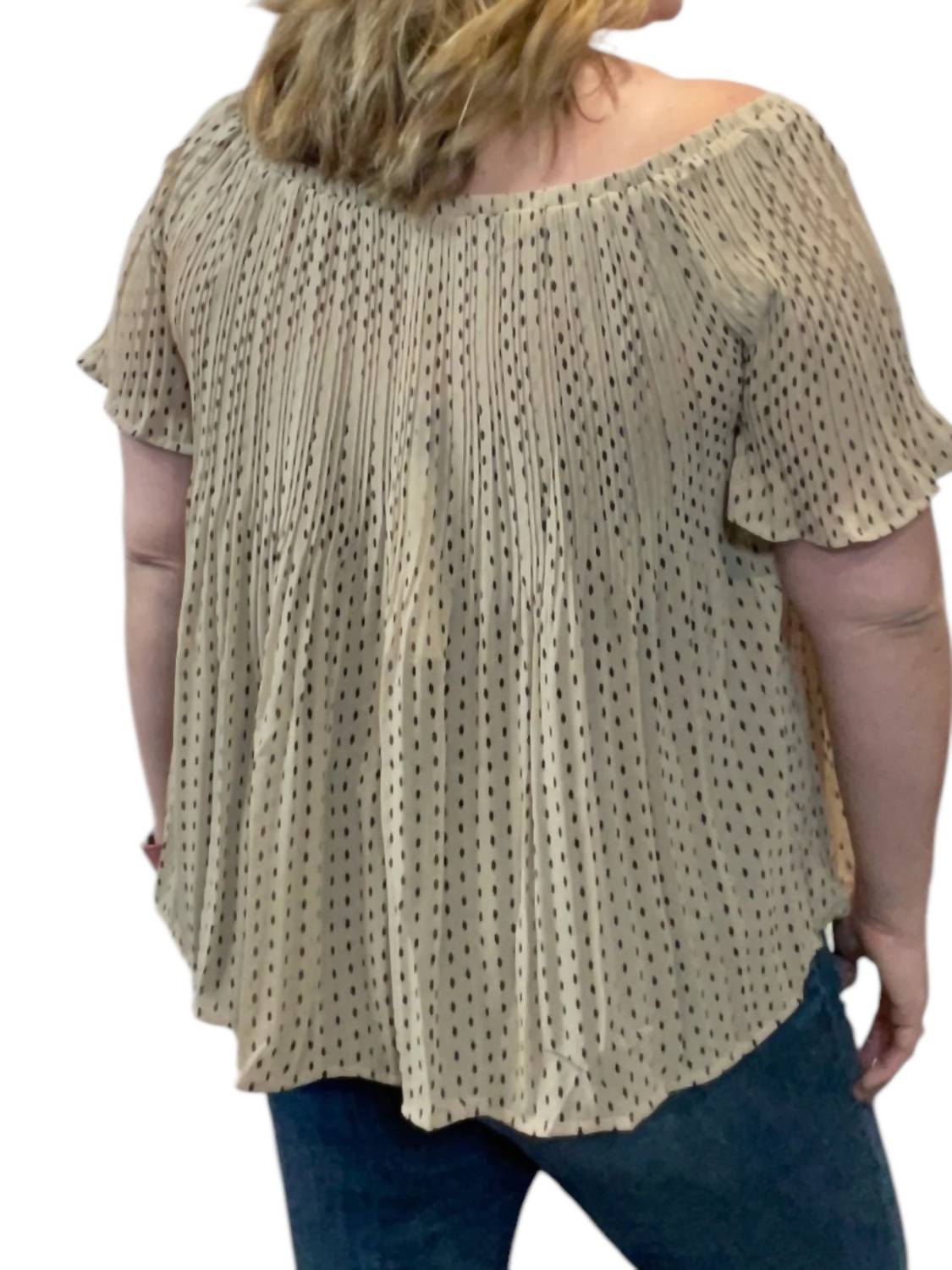 She + Sky - Woven Off The Shoulder Top