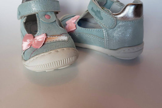 Renbut Shoes - Girl's Velcro T-strap Ankle-hi Cap-toe Shoes