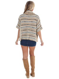 Ee:Some - Cozy Lane Striped Turtleneck Sweater