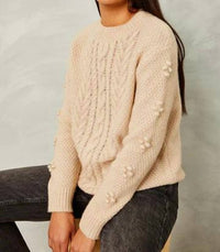 Cartolina Nantucket - Amie Cable Knit Sweater