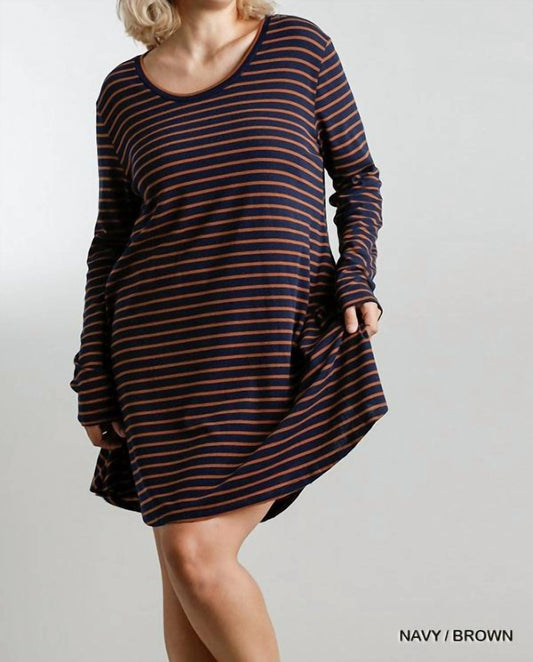 Stripe Plus Dress