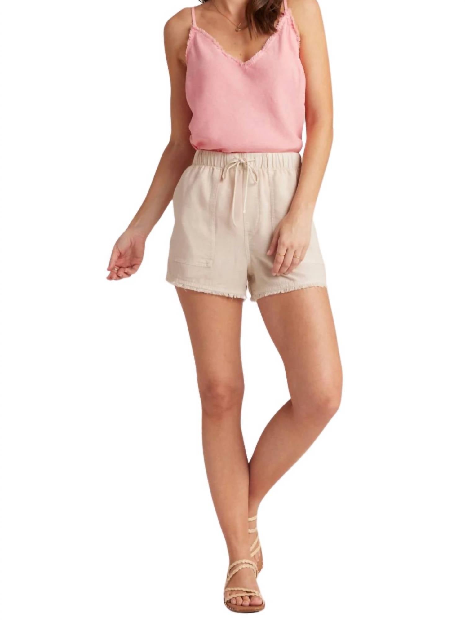 Bella Dahl - frayed hem pocket shorts