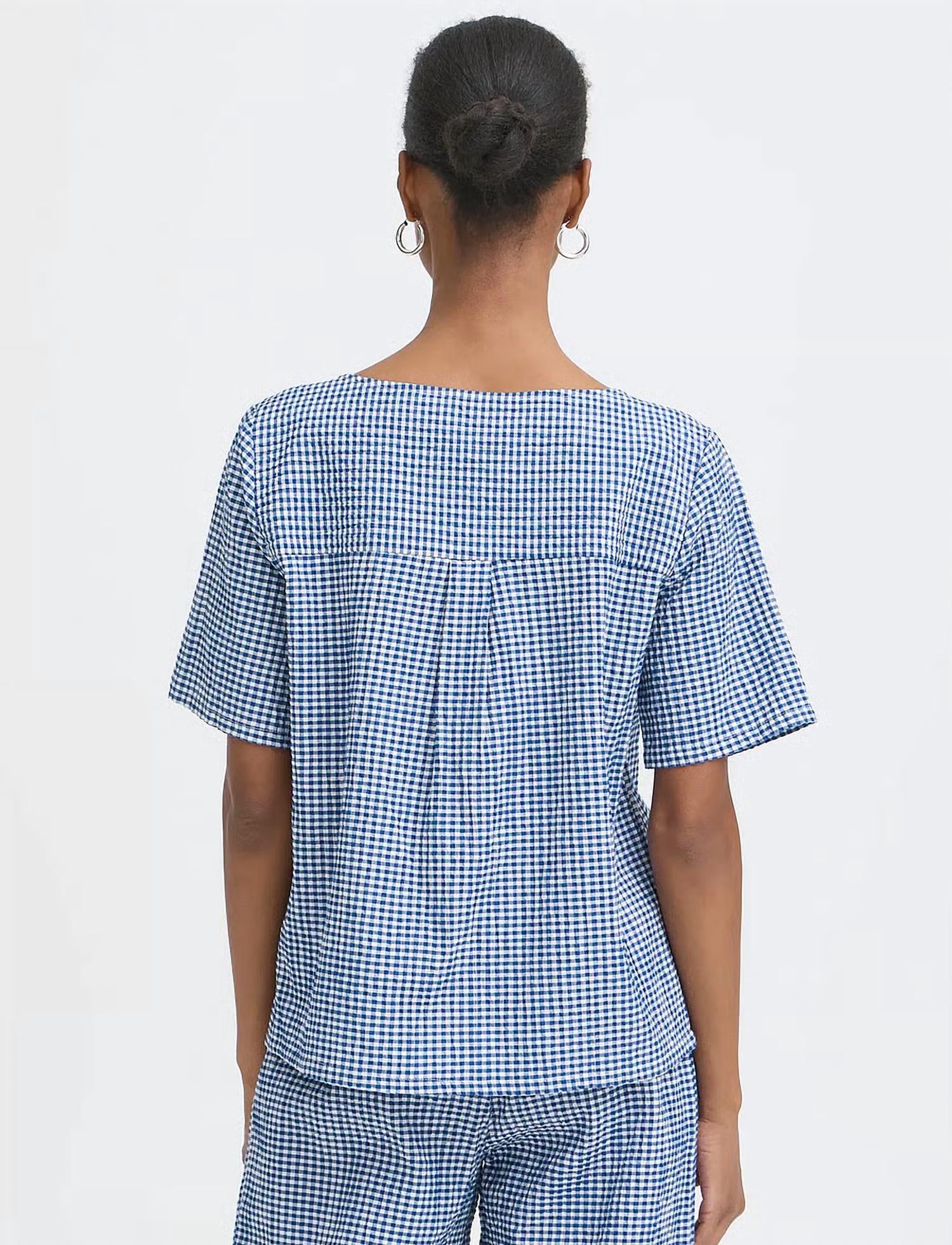 Ichi - Jilma Short Sleeve Blouse