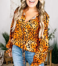 Emily Wonder - Leopard Long Sleeve Top