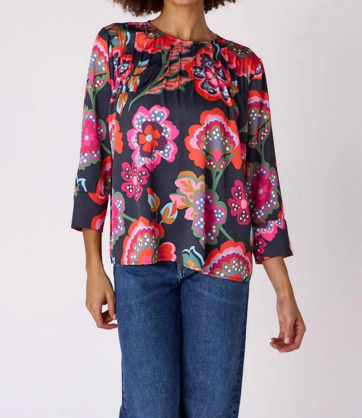Crosby By Mollie Burch - Edie Top Cosmic Floral