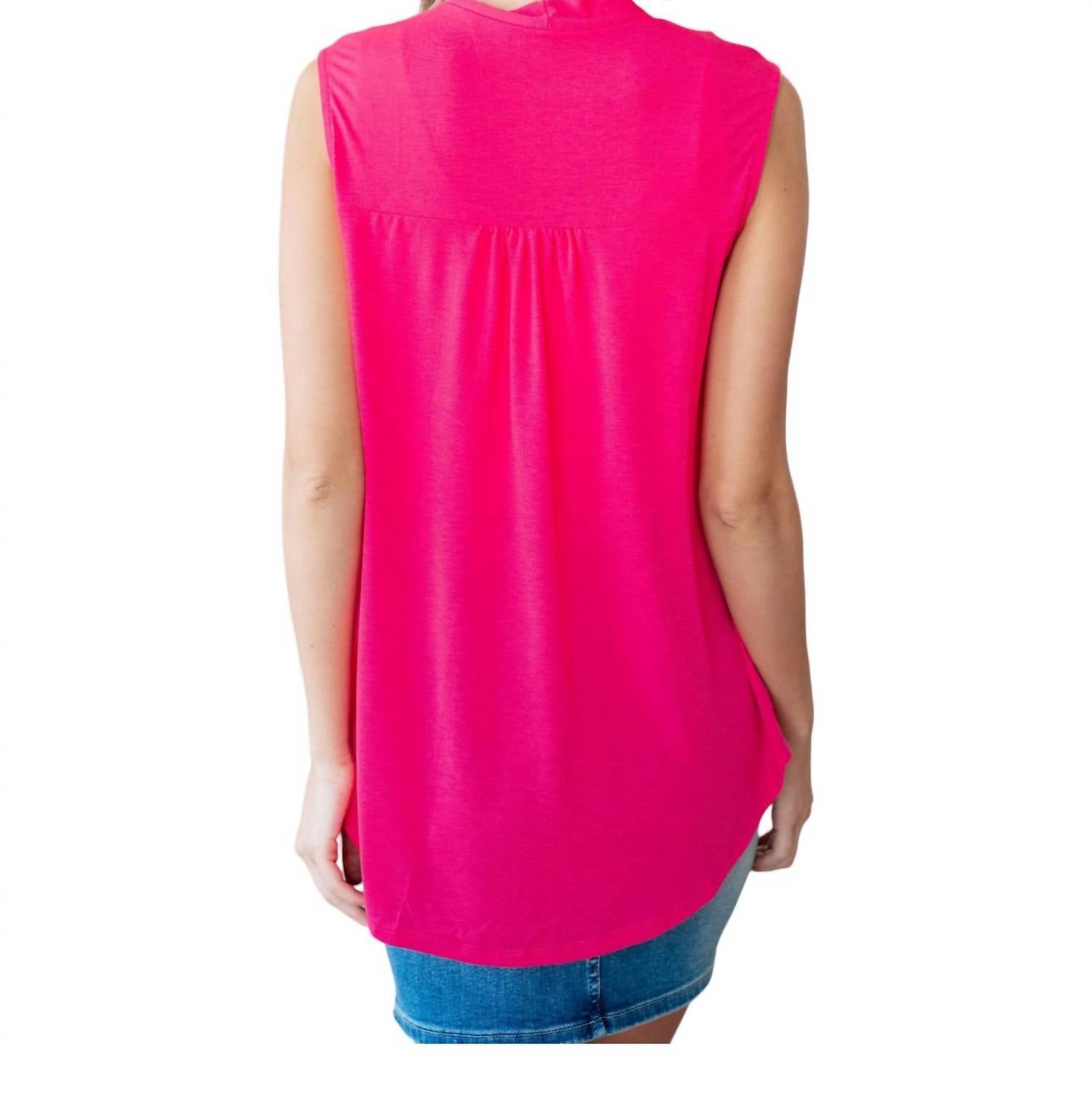 White Birch - Uptown Girl Tie Blouse