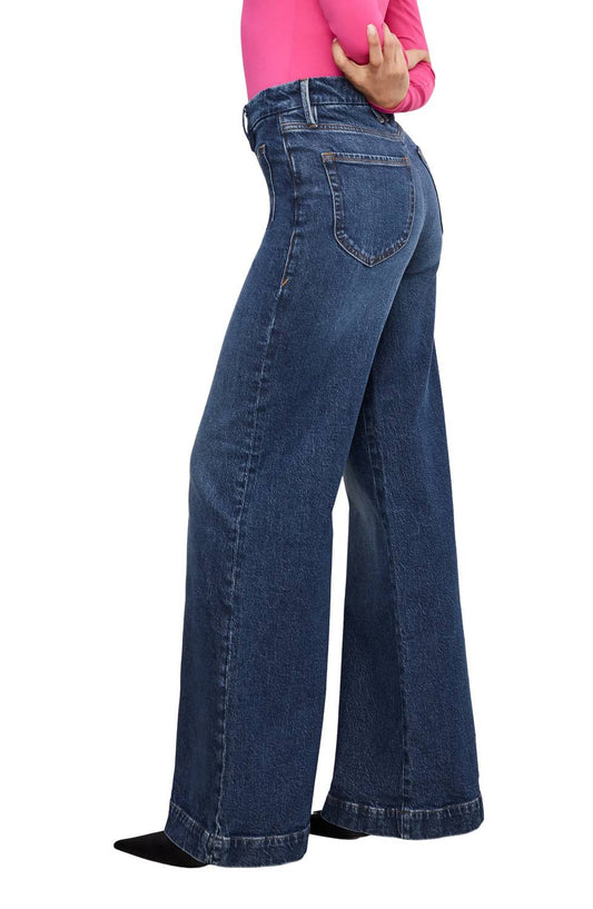 Good American - Good Waist Palazzo High Rise Wide Jean
