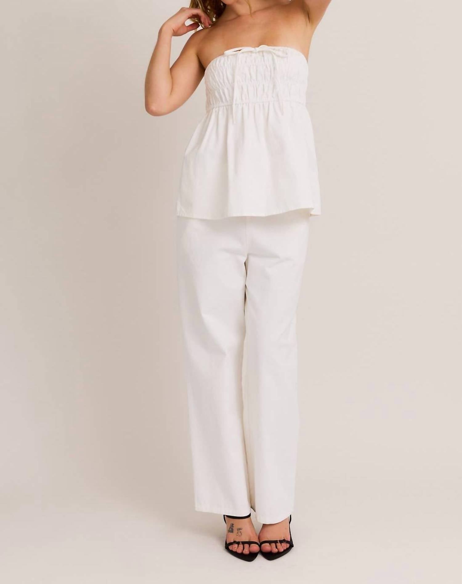 Le Lis - Charlotte Bow Front Babydoll Top