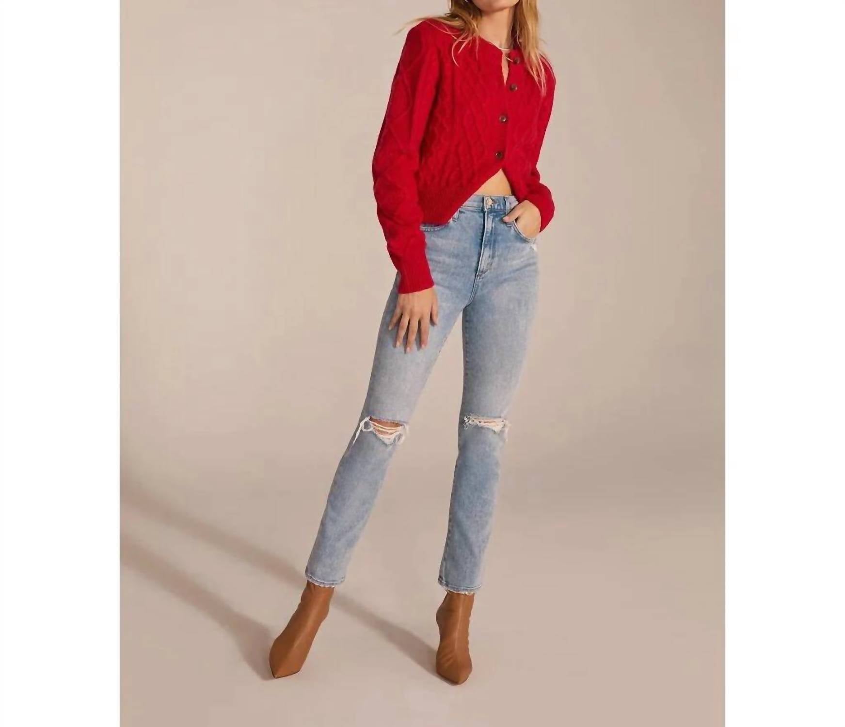 Favorite Daughter - Valentina Super High Rise Crop Jean
