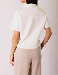P.Cill - Millie Short Sleeve Zip Top