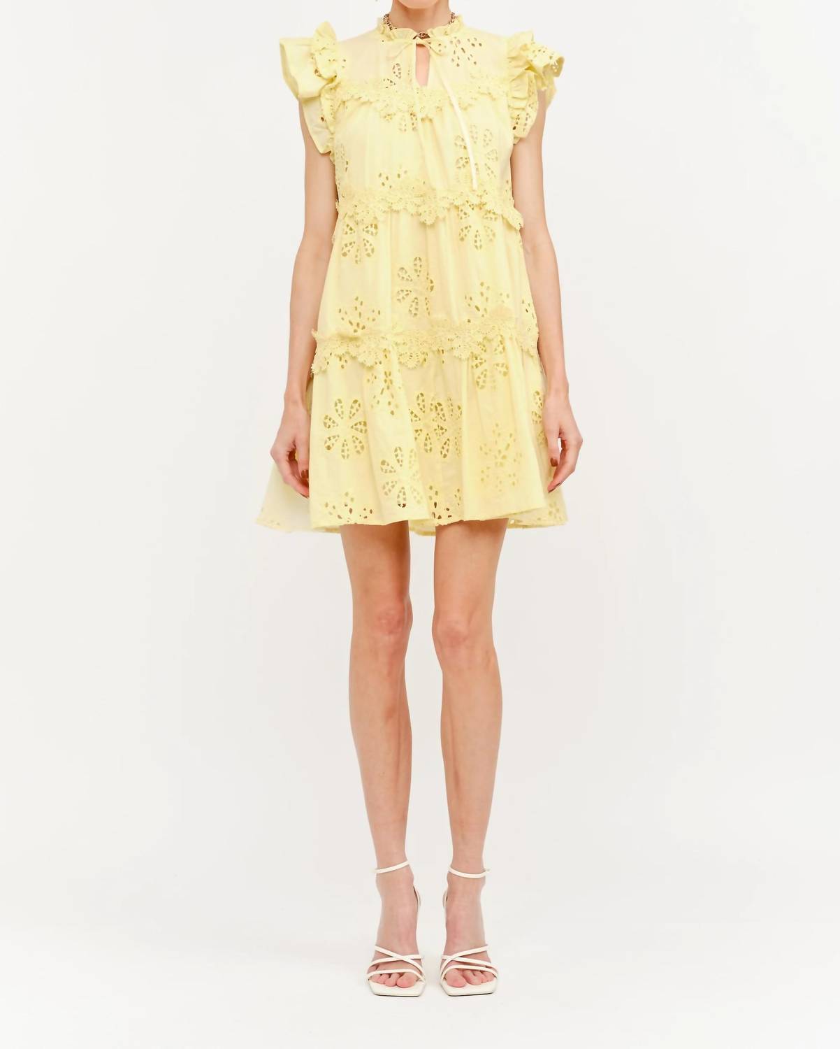 Sofie The Label - Kensie Floral Embroidered Mini Dress